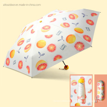 Fruit Design UV Protection Personalized Customized Mini Pocket Print Logos Umbrella